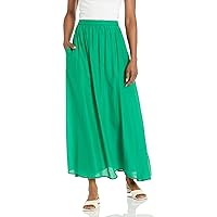 Velvet by Graham & Spencer Women's Mariela Silk Cotton Voile Ankle Length Skirt