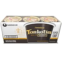 Tonkotsu Kuromayu Ramen with Kuromayu Black Garlic Oil, 6 Paper Bowls, Rich Pork Broth, Premium Ramen Noodles Soup Mix