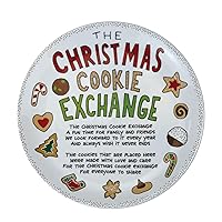 Enesco Our Name is Mud the Christmas Cookie Exchange Dessert Plate, 11 Inch, Multicolor