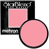 Mehron Makeup StarBlend Cake Makeup | Wet/Dry Pressed Powder Face Makeup | Powder Foundation | Pink Face Paint & Body Paint 2 oz (56g)