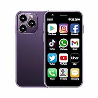 Mini Smartphone 4g Mini Phone Unlocked Mini Cell Phone Android 10.0 Smallest Smartphone 3inches World Smallest Phone Dual Sim Broisae XS16 Cellphone Child Pocket Mobile Phone(Purple, 2GB Ram 16GB Rom)