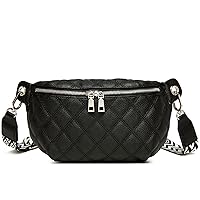 Crossbody Sling Bag Purse for Women - Small Chest Fanny Pack Trendy Travel Faux Leather Cross Body Bags with Adjustable Strap