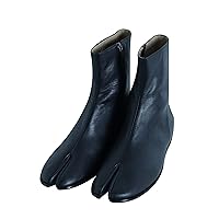 ByTheR Men's Handmade Premium Full Cow Leather Classy Unique Classic Tabi Boots