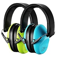 Kids Noise Cancelling Headphones [2 Pack], SNR 29dB Kids Hearing Protection with Padded Headband, Comfortable Toddler Ear Protection Ear Muffs for Fireworks/Autism, Adjustable Ear Defender for Kids