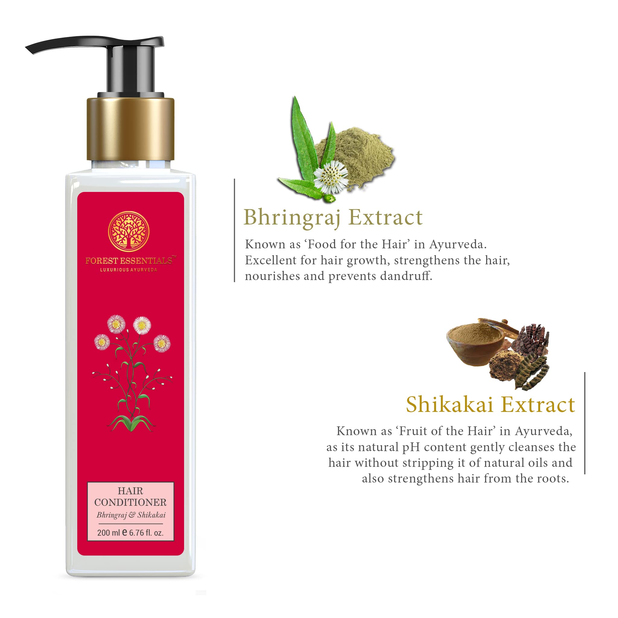 Forest Essentials Hair Conditioner, Bhringraj and Shikakai, 200ml