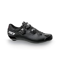 Sidi | Cycling Shoes Wide Fit, Professional Men's Road Bike Shoes Genius 10 MEGA, Carbon Sole, Soft Instep Closure System, Integrated Heel, Stiffness Sole 6