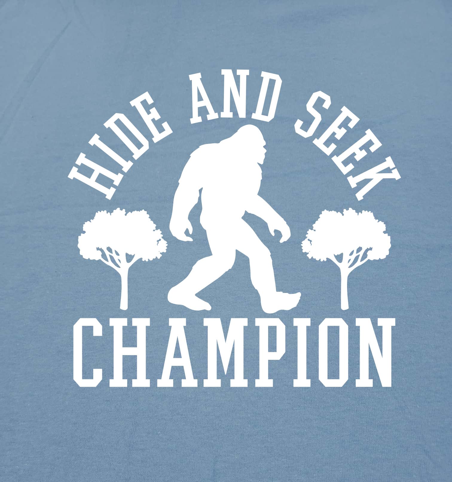 Bigfoot Hide and Seek Graphic Novelty Sarcastic Funny T Shirt