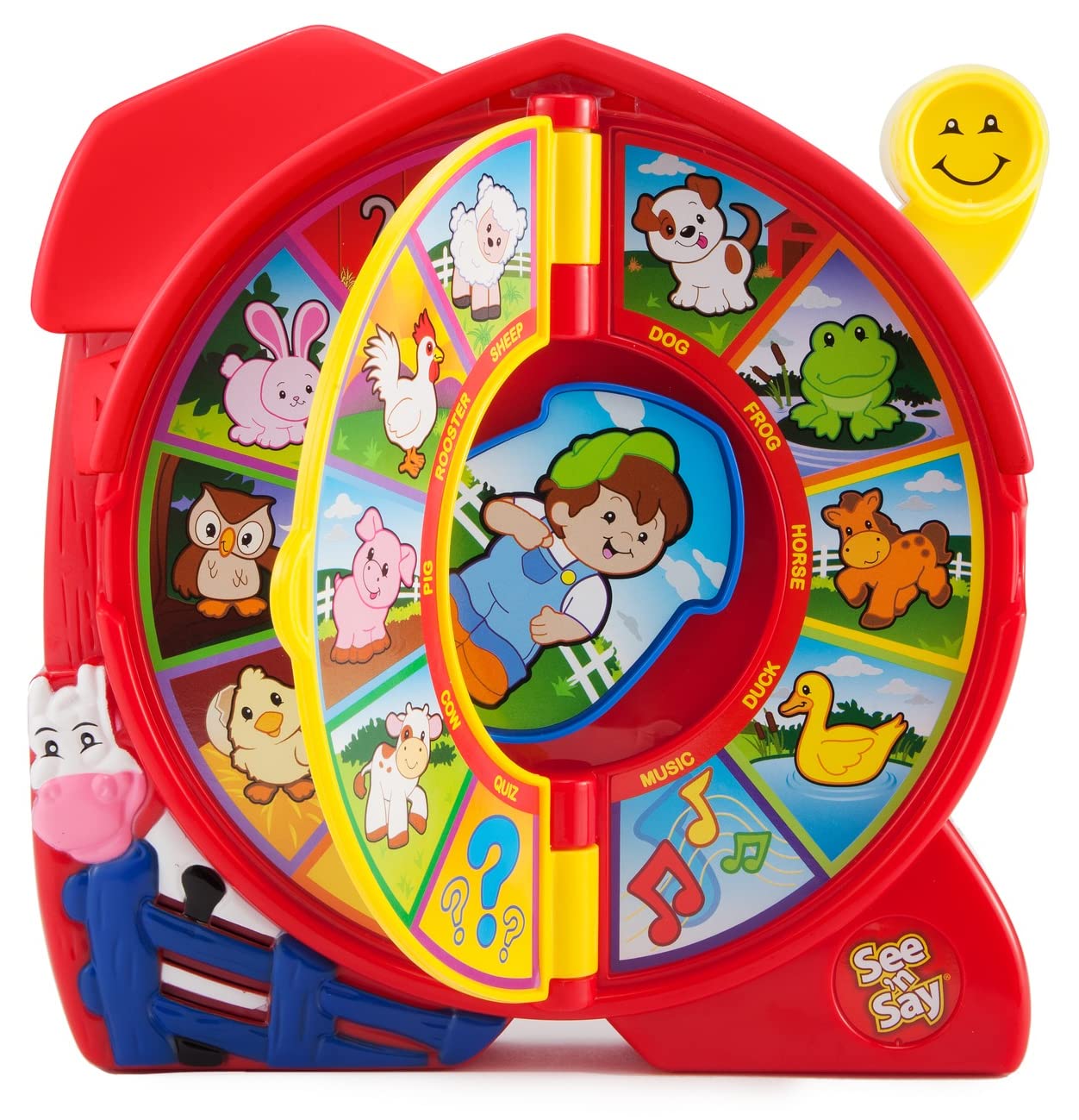 Fisher-Price Little People Toddler Learning Toy, See 'n Say The Farmer Says, Interactive-Game with Music Sounds and Phrases Ages 18+ Months