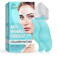 Forehead Wrinkle Patches, 10 Pcs Smooth & Firm Forehead Wrinkles Care Patch, Moisturizing & Nourishing Collagen Facial Wrinkle Patches