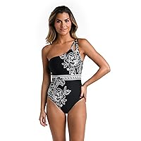 La Blanca Women's Shoulder One Piece Swimsuit