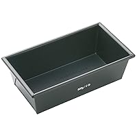 MasterClass KCMCHB20 2 lb Loaf Tin with PFOA Non Stick, Robust 1 mm Carbon Steel, 21 x 11 cm Bread Pan, Grey