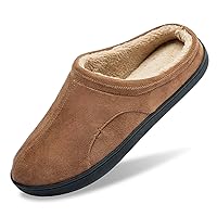 Men's Memory Foam slippers Soft Plush Fleece Lining Slip On Indoor Outdoor Clog House Shoes