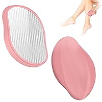 2 Pack Crystal Hair Eraser for Women and Men, Reusable Painless Exfoliation Hair Removal Tool, Portable Epilator for arms, Back and Legs
