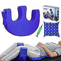 Patient Turning Device U-Shaped Pillow PU Leather Flannel Anti-Decubitus Bedsore Paralyzed Patient Shift Nursing Tool for The Elderly Bed Care Products Helping The Elderly Turn Over Large