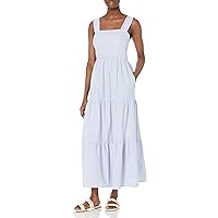 Maggy London Women's Apron Top Tiered Maxi