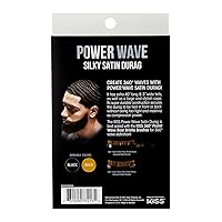 KISS COLORS & CARE Power Wave Silky Satin Durag - Gold, Maximum Wave formation, Ultra-Compression, Breathable Premium Fabric, One Size Fits All, Durable & Versatile For All Hair Types
