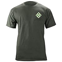 Army 4th Infantry Division Customizable T-Shirt Chest ONLY