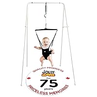 Jolly Jumper *Classic* (Black) with Stand - The Original Baby Exerciser and Your Alternative to Activity Centers and Baby Bouncers. Trusted by Parents, Loved by Babies Since 1948