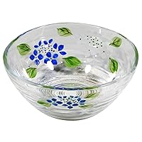 Kyoto Color Painting Glass, Young Leaves, Multi-Purpose Pot (with Presentation Box), Hydrangea