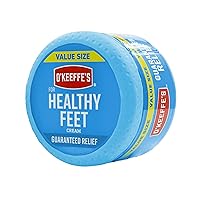 for Healthy Feet Foot Cream, Guaranteed Relief for Extremely Dry, Cracked Feet, Instantly Boosts Moisture Levels, 6.4 Ounce Jar, Value Size, (Pack of 1)