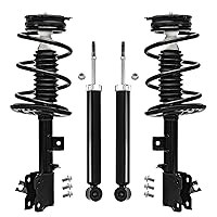 Detroit Axle - Front Struts w/Coil Springs Rear Shock Absorbers Replacement for 2009 2010 2011 2012 2013 2014 Nissan Murano - 4pc Set