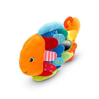 Melissa & Doug Flip Fish Soft Baby Toy - Tummy Time Sensory Toy with Taggies for Infants