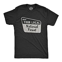 Mens Enjoy Your National Forest Funny Outdoor Vintage Camping Mountains T Shirt