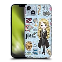 Head Case Designs Officially Licensed Harry Potter Luna Pattern Deathly Hallows XXXVII Hard Back Case Compatible with Apple iPhone 14 Plus