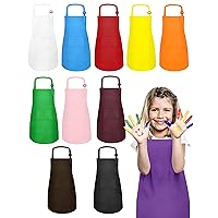 kids Apron, 11 Pack Kids Aprons For Girls Boys, Children Art Painting Aprons Kitchen Classroom Cooking Baking For Age 6-13 Years(Multicolor)