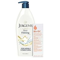 Jergens Bio-Oil Skincare Oil, and Skin Firming Moisturizing Body Lotion Dry Skin, Hydrating Moisturizer, Body Oil for Dry Skin, Firming Body Lotion Trial Pack