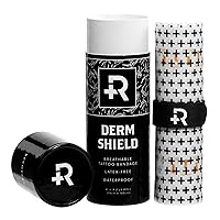Recovery Aftercare Derm Shield Tattoo Aftercare Bandage Roll - Waterproof Adhesive Bandages, Transparent Matte Film - 6 Inches x 2 Yards