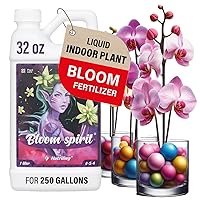 Bloom Fertilizer - Perfect Liquid Fertilizer for Outdoor Plants and Exceptional Liquid Plant Fertilizer Indoor Potted Plants. Used as Soil and Hydroponic Nutrient Solution, Bloom Spirit 0-5-4 32 Oz