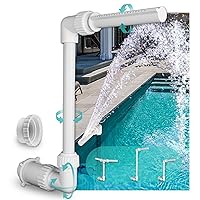 Inground Pool Fountain | Water Sprinkler Pond Swimming Jet Cascade Waterfall Cooling Aerator Accessories Attachment Decorative Sprayer Spout Fall Nozzle Kids Stuff Outdoor Decor (Standard)
