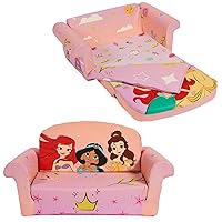 Furniture, Disney Princess 3-in-1 Slumber Sofa, Foam Toddler Nap Mat with Attached Blanket