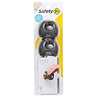 Safety 1st Parent Grip Door Knob Covers, Grey/Charcoal, One Size (Pack of 4)