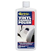 STAR BRITE Vinyl Cleaner, Polish & Protectant - Cleans, Renews, Brightens & Protects All Vinyl Surfaces - Marine Grade Polish & UV Protectant - 16 OZ (091016P)