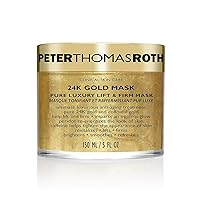 24K Gold Mask | Pure Luxury Lift & Firm, Anti-Aging Gold Face Mask, Helps Lift, Firm and Brighten the Look of Skin, 5 Fl Oz (Pack of 1)