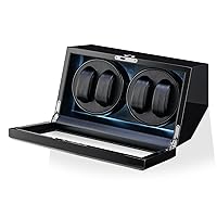 Watch Winder with LED Light, 15 Winding Programs and Automatic Motor-Stop Option