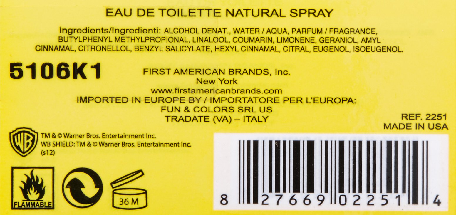 First American Brands Eau de Toilette Spray for Kids, Road Runner, 1.7 Ounce