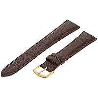 Hadley-Roma Men's 20mm Leather Watch Strap, Color:Brown (Model: MS2001RB-200)