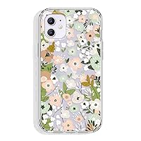 for iPhone 11 Case Clear 6.1 Inch with Pattern Design, Protective Slim TPU Cover + Shockproof Bumper for Women and Girls (Fresh Flowers)