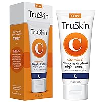 TruSkin Vitamin C Night Cream – Collagen Supporting Blend with Cocoa Butter, Vitamin B5, Botanical Essential Oils – Brightening and Firming Skin, Face & Neck, 2 Fl Oz