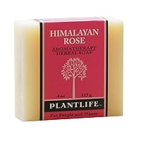 Plantlife Himalayan Rose Bar Soap - Moisturizing and Soothing Soap for Your Skin - Hand Crafted Using Plant-Based Ingredients - Made in California 4 oz Bar