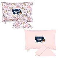 KeaBabies Toddler Pillowcase for 13X18 Pillow - Organic Toddler Pillow Case for Boy, Kids - 100% Natural Cotton Pillowcase for Miniature Sleepy Pillows - Pillow Sold Separately