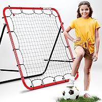 Soccer Training Equipment, Kickback 3.3X3.3FT - Football Training Gifts, Aids & Equipment for Kids, Teens & All Ages, Portable