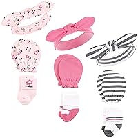 Hudson Baby Unisex Baby Caps, Mittens and Socks Set, Fairytale, 0-6 Months