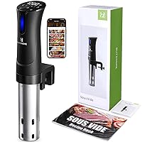 BLITZHOME Sous Vide Cooker, WiFi 1100W Sous Vide Machine with APP Recipes, Accurate Temperature & Timer, Stainless Ultra Quiet Precision Immersion Circulator Gift for Chefs