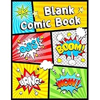 Blank Comic Book: Draw Your Own Comics, Comic Panels for Drawing, Templates for Comics. Blank Comic Book: Draw Your Own Comics, Comic Panels for Drawing, Templates for Comics. Paperback