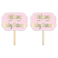 Welcome To The Baby Shower Foil Yard Sign Pack of 2