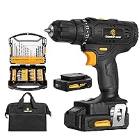 C P CHANTPOWER Cordless Drill Set with Extra battery with power indicator